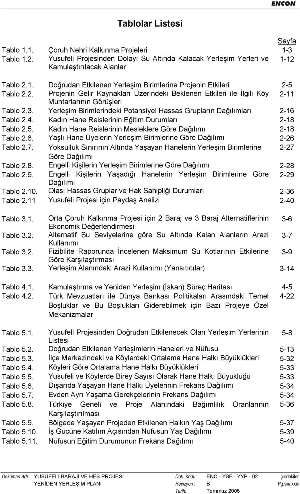 Kadın Hane Reislerinin Eğitim Durumları 2-18 Tablo 2.5. Kadın Hane Reislerinin Mesleklere Göre Dağılımı 2-18 Tablo 2.6. Yaşlı Hane Üyelerin Yerleşim Birimlerine Göre Dağılımı 2-26 Tablo 2.7.