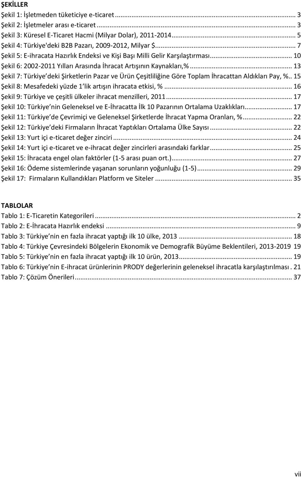 .. 10 Şekil 6: 2002-2011 Yılları Arasında İhracat Artışının Kaynakları,%... 13 Şekil 7: Türkiye deki Şirketlerin Pazar ve Ürün Çeşitliliğine Göre Toplam İhracattan Aldıkları Pay, %.