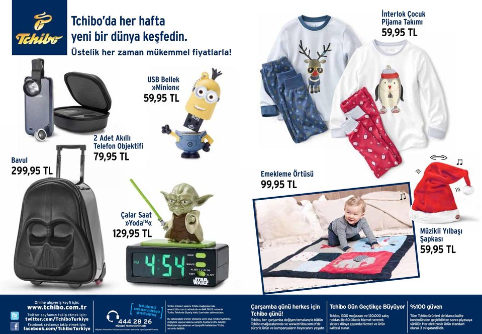 Objektifi 79,95 TL Emekleme Örtüsü 99,95 TL Çalar Saat»Yoda TM «129,95 TL Müzikli