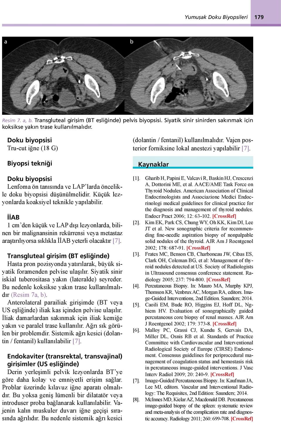 1 cm den küçük ve LAP dışı lezyonlarda, bilinen bir malignansinin rekürrensi veya metastaz araştırılıyorsa sıklıkla yeterli olacaktır [7].