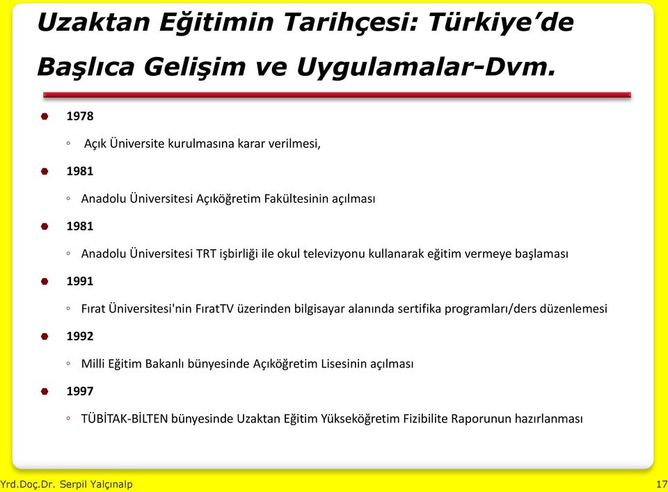 işbirliği ile okul televizyonu kullanarak eğitim vermeye başlaması 1991 Fırat Üniversitesi'nin FıratTV üzerinden bilgisayar alanında sertifika