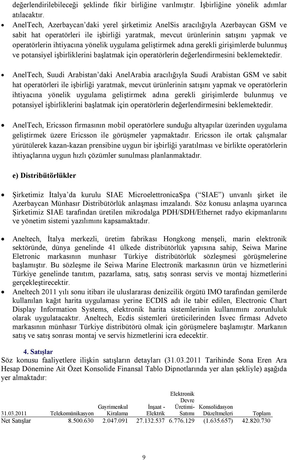 uygulama geliştirmek adına gerekli girişimlerde bulunmuş ve potansiyel işbirliklerini başlatmak için operatörlerin değerlendirmesini beklemektedir.