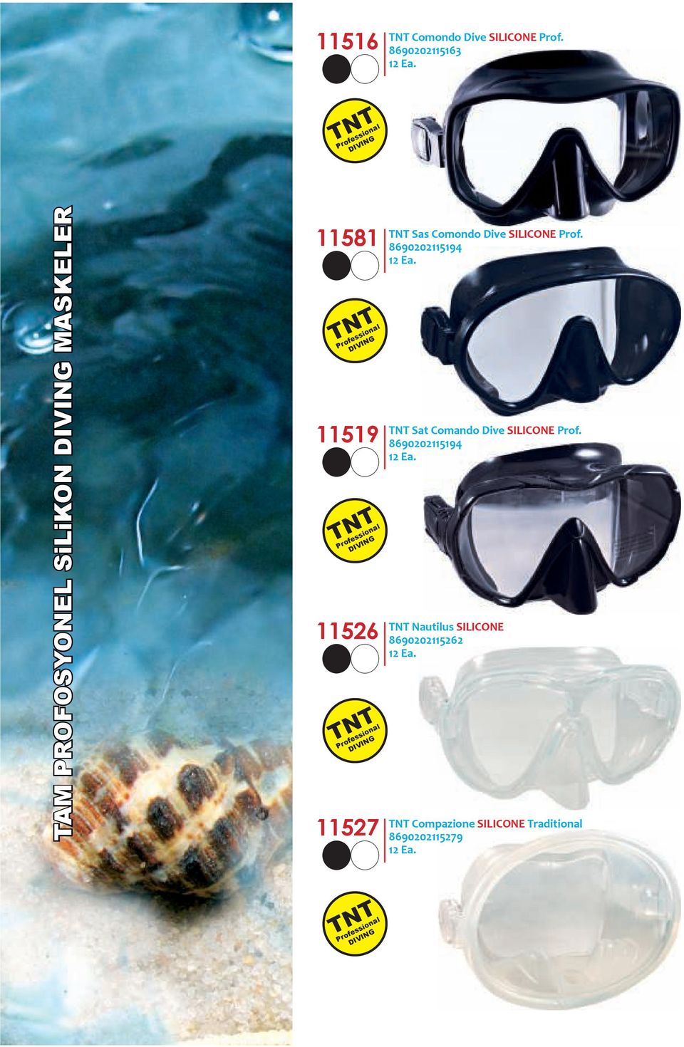 Professional DIVING TNT SILICONE 8690202115194. 11519 SILICONE 8690202115194.