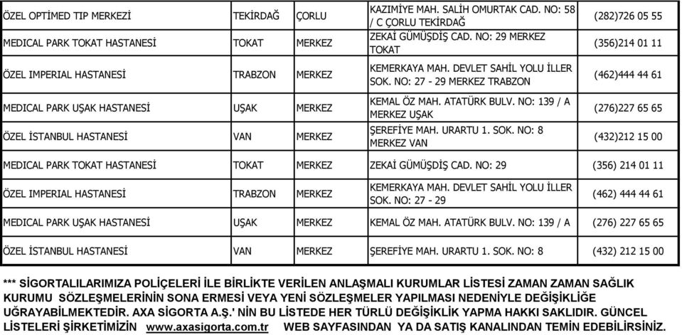 NO: 139 / A MERKEZ UŞAK ŞEREFİYE MAH. URARTU 1. SOK.