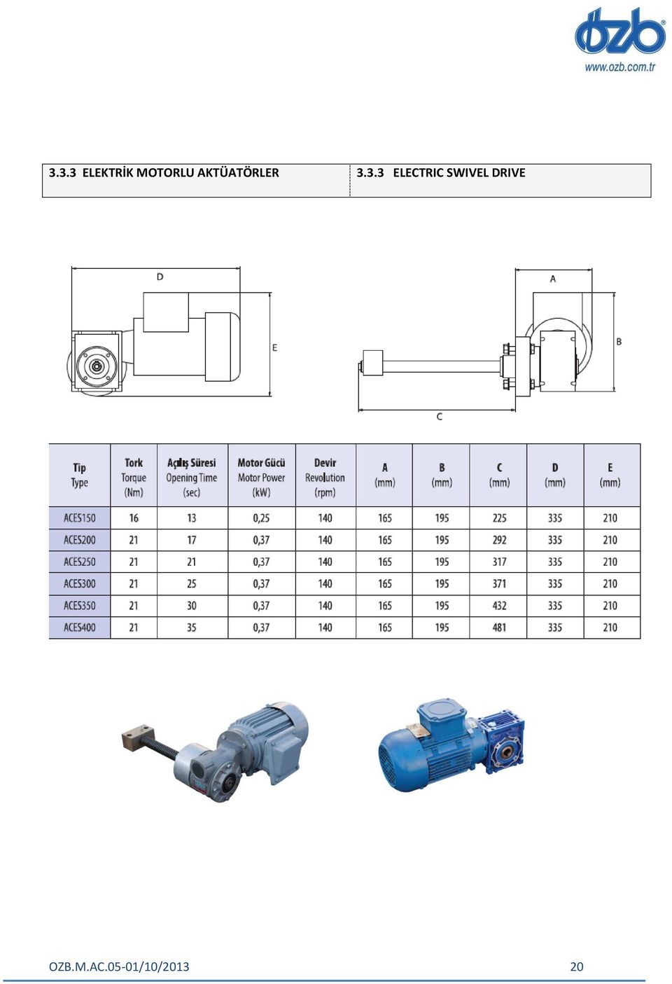 3.3 ELECTRIC SWIVEL