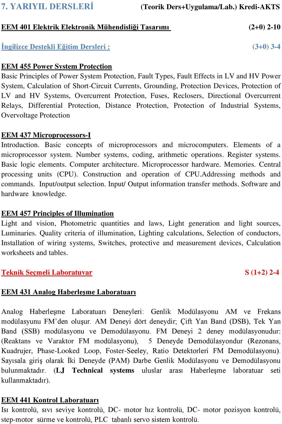 Fault Types, Fault Effects in LV and HV Power System, Calculation of Short-Circuit Currents, Grounding, Protection Devices, Protection of LV and HV Systems, Overcurrent Protection, Fuses, Reclosers,