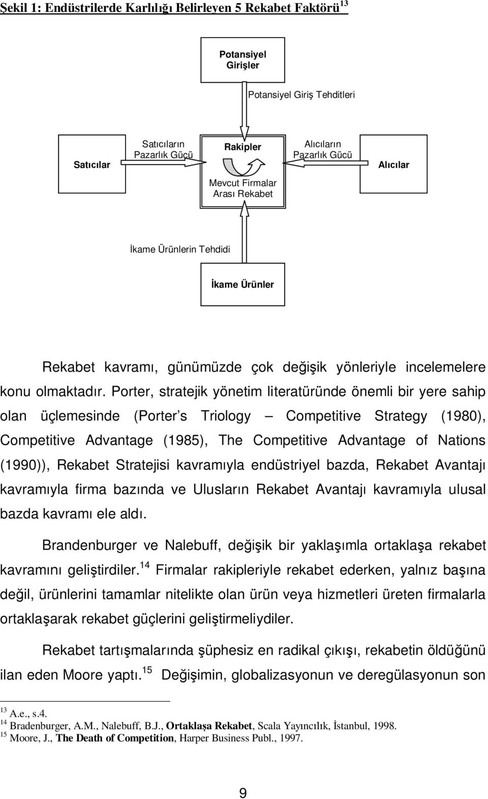 Porter, stratejik yönetim literatüründe önemli bir yere sahip olan üçlemesinde (Porter s Triology Competitive Strategy (1980), Competitive Advantage (1985), The Competitive Advantage of Nations