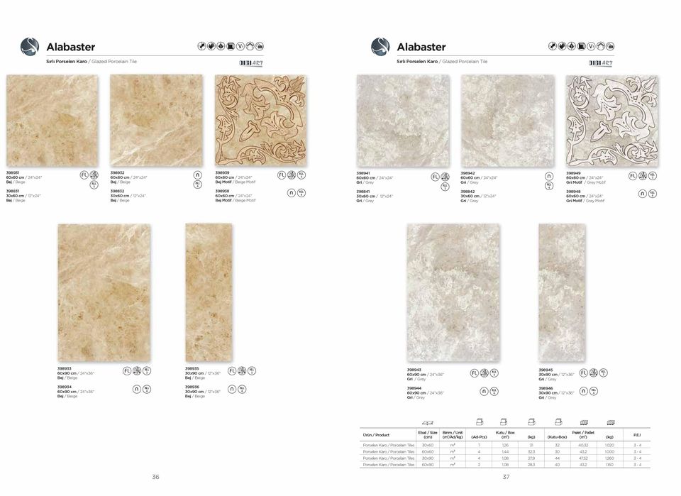 "x6" n 9896 0x90 c / 1"x6" n 989 60x90 c / "x6" n 9896 0x90 c / 1"x6" n Porselen Karo / Porcelain Tiles 0x60 ² 7 1,6 1 0, 1.