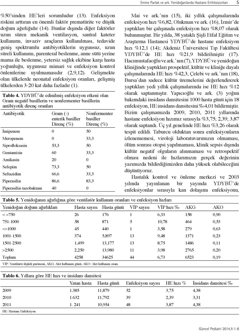 parenteral beslenme, anne sütü yerine mama ile beslenme, yetersiz sağlık ekibine karşı hasta yoğunluğu, uygunsuz mimari ve enfeksiyon kontrol önlemlerine uyulmamasıdır (2,9,12).