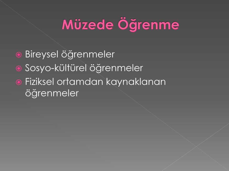 öğrenmeler Fiziksel