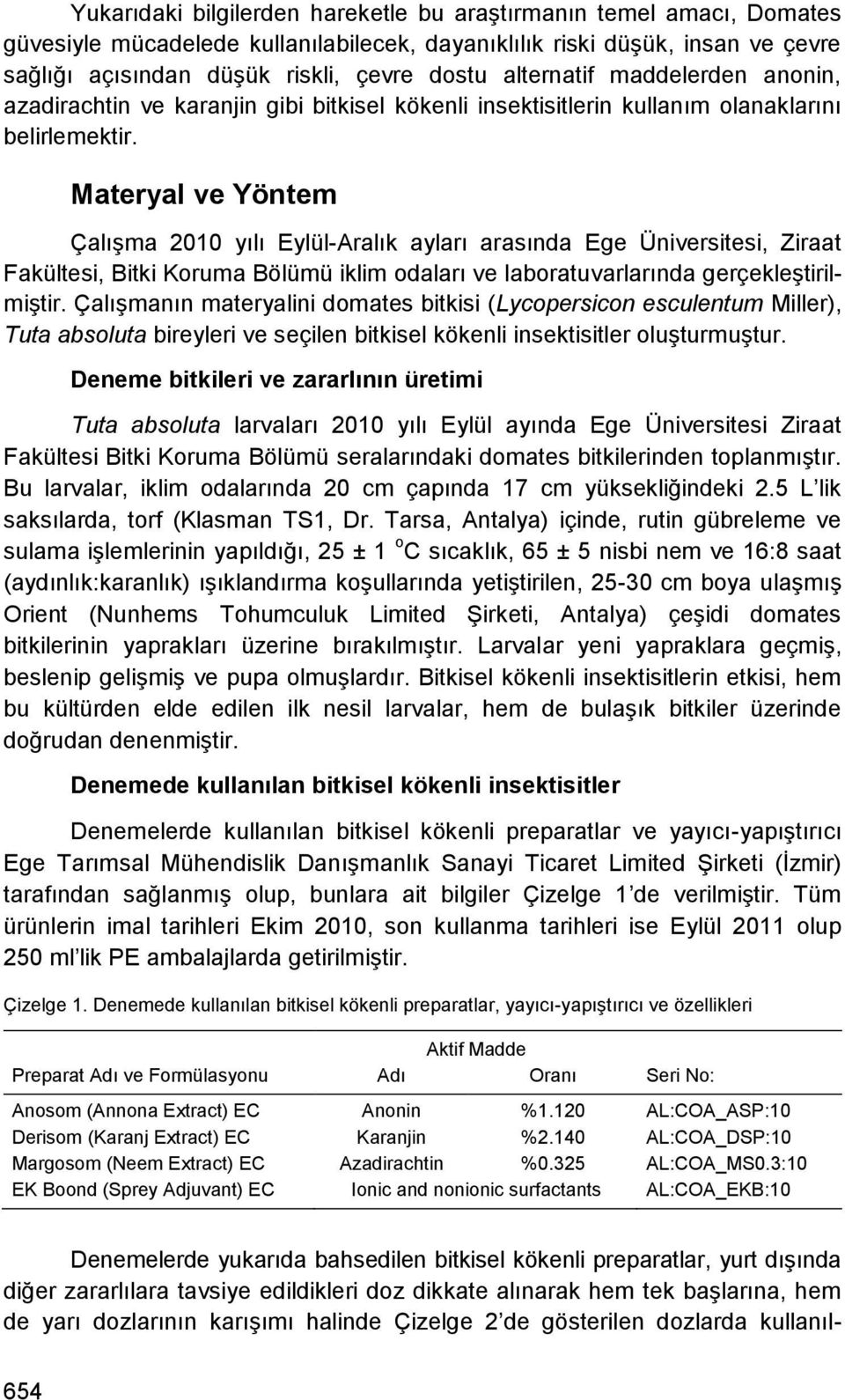 Materyal ve Yöntem ÇalıĢma 2010 yılı Eylül-Aralık ayları arasında Ege Üniversitesi, Ziraat Fakültesi, Bitki Koruma Bölümü iklim odaları ve laboratuvarlarında gerçekleģtirilmiģtir.