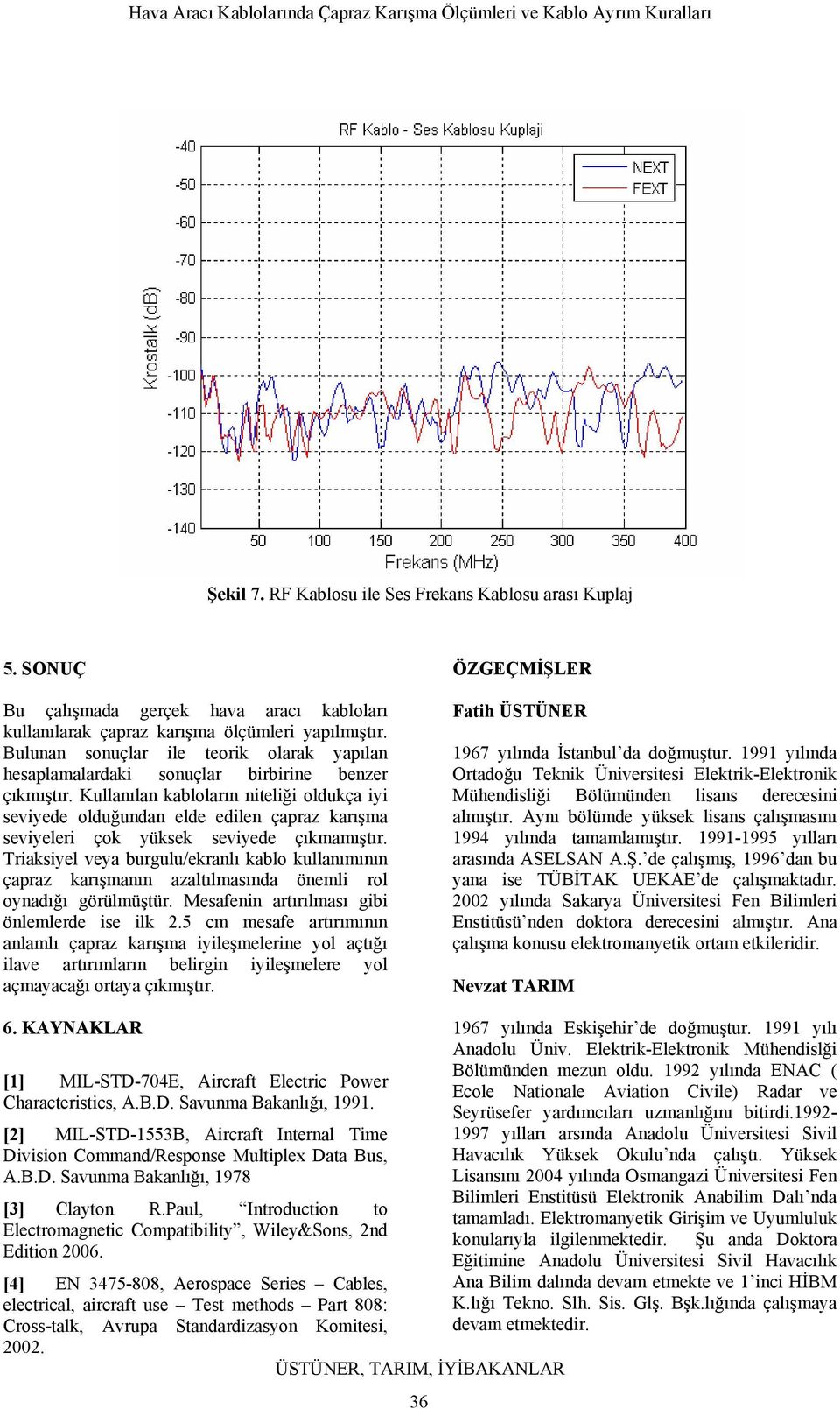 Kullanılan kabloların niteliği oldukça iyi seviyede olduğundan elde edilen çapraz karışa seviyeleri çok yüksek seviyede çıkaıştır.