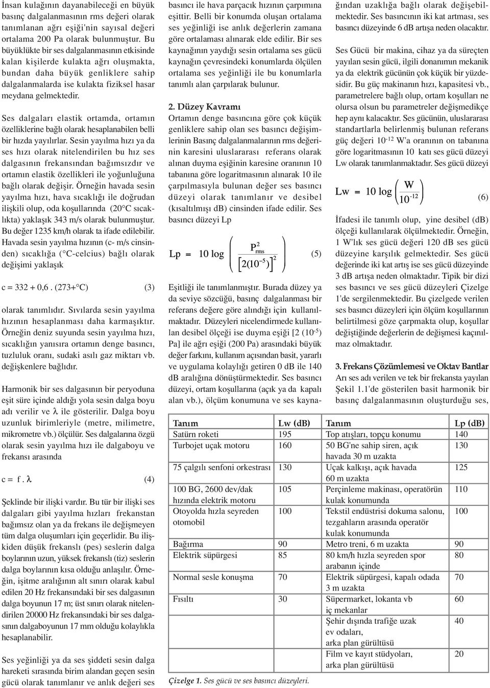 Ses dalgalar elastik ortamda, ortam n özelliklerine ba l olarak hesaplanabilen belli bir h zda yay l rlar.