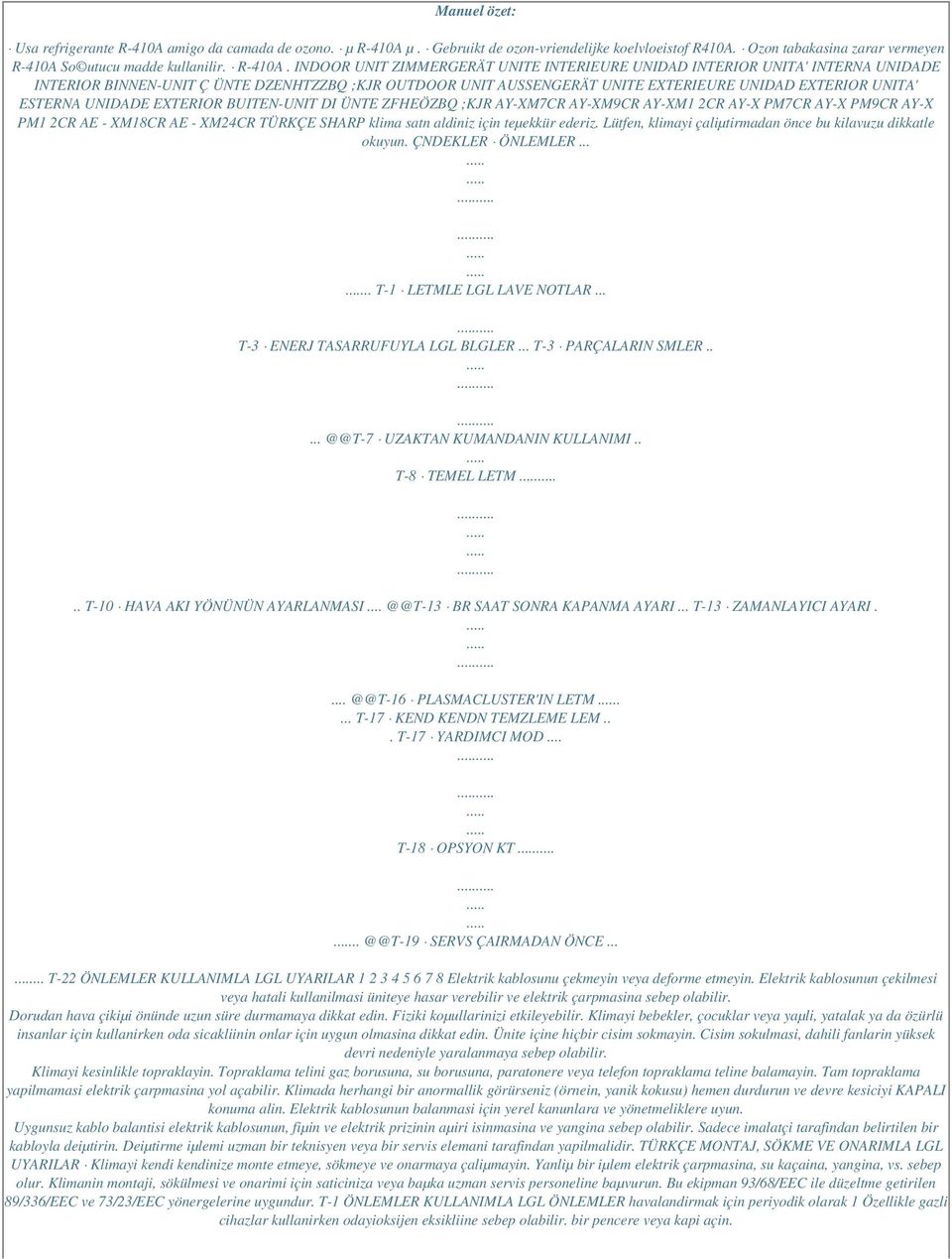 µ. Gebruikt de ozon-vriendelijke koelvloeistof R410A. Ozon tabakasina zarar vermeyen R-410A 