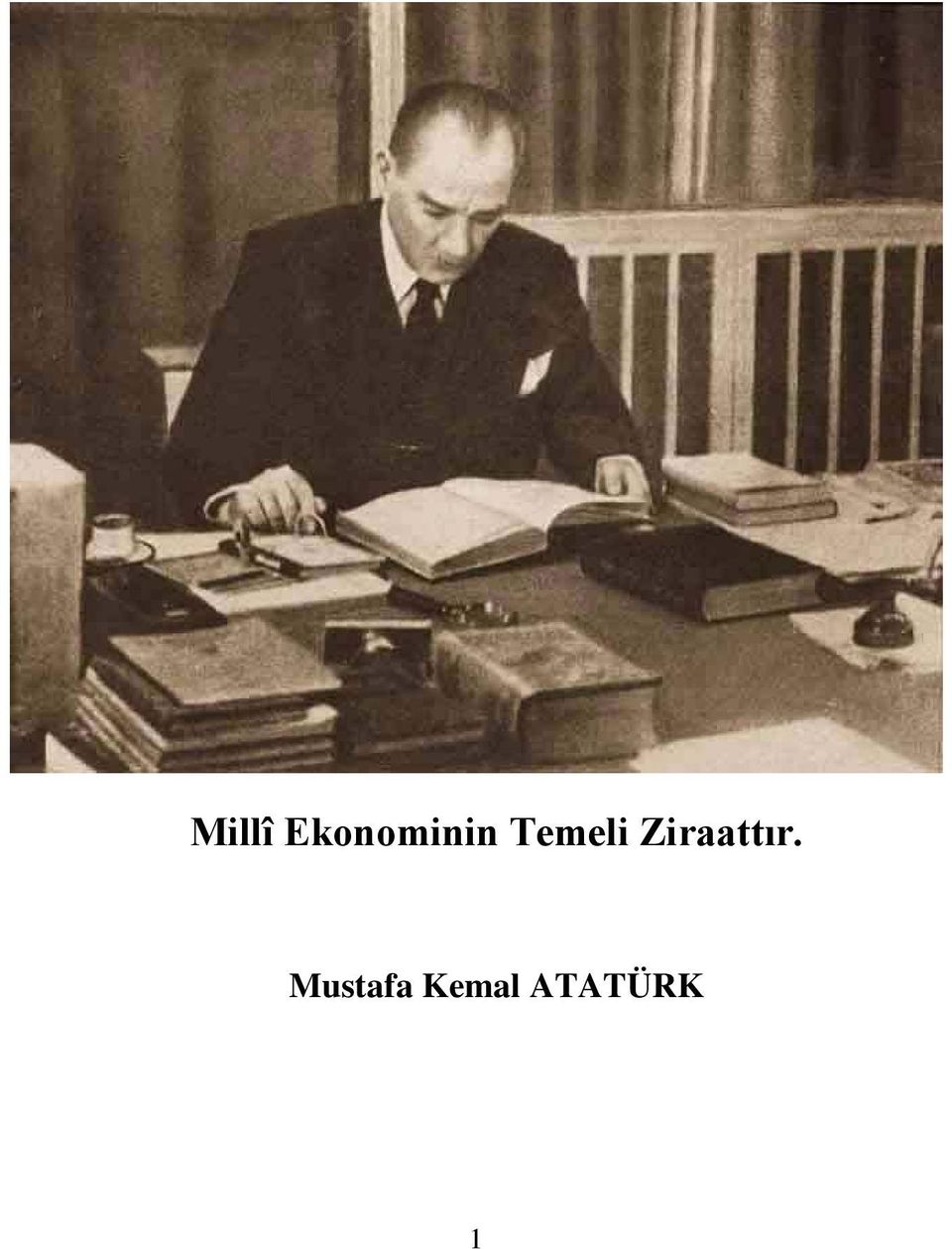 Temeli Ziraattır.