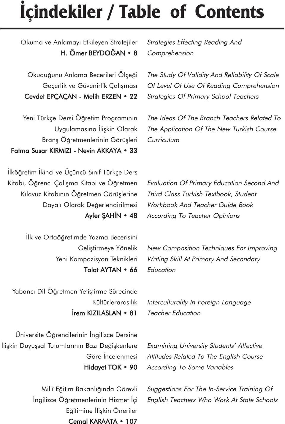 Reliability Of Scale Of Level Of Use Of Reading Comprehension Strategies Of Primary School Teachers Yeni Türkçe Dersi Öğretim Programının Uygulamasına İlişkin Olarak Branş Öğretmenlerinin Görüşleri