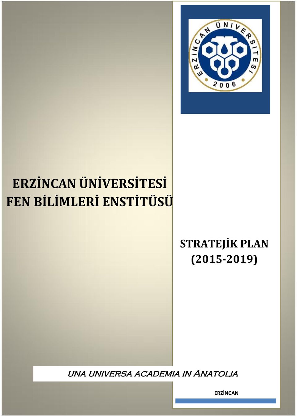 STRATEJİK PLAN (2015-2019)