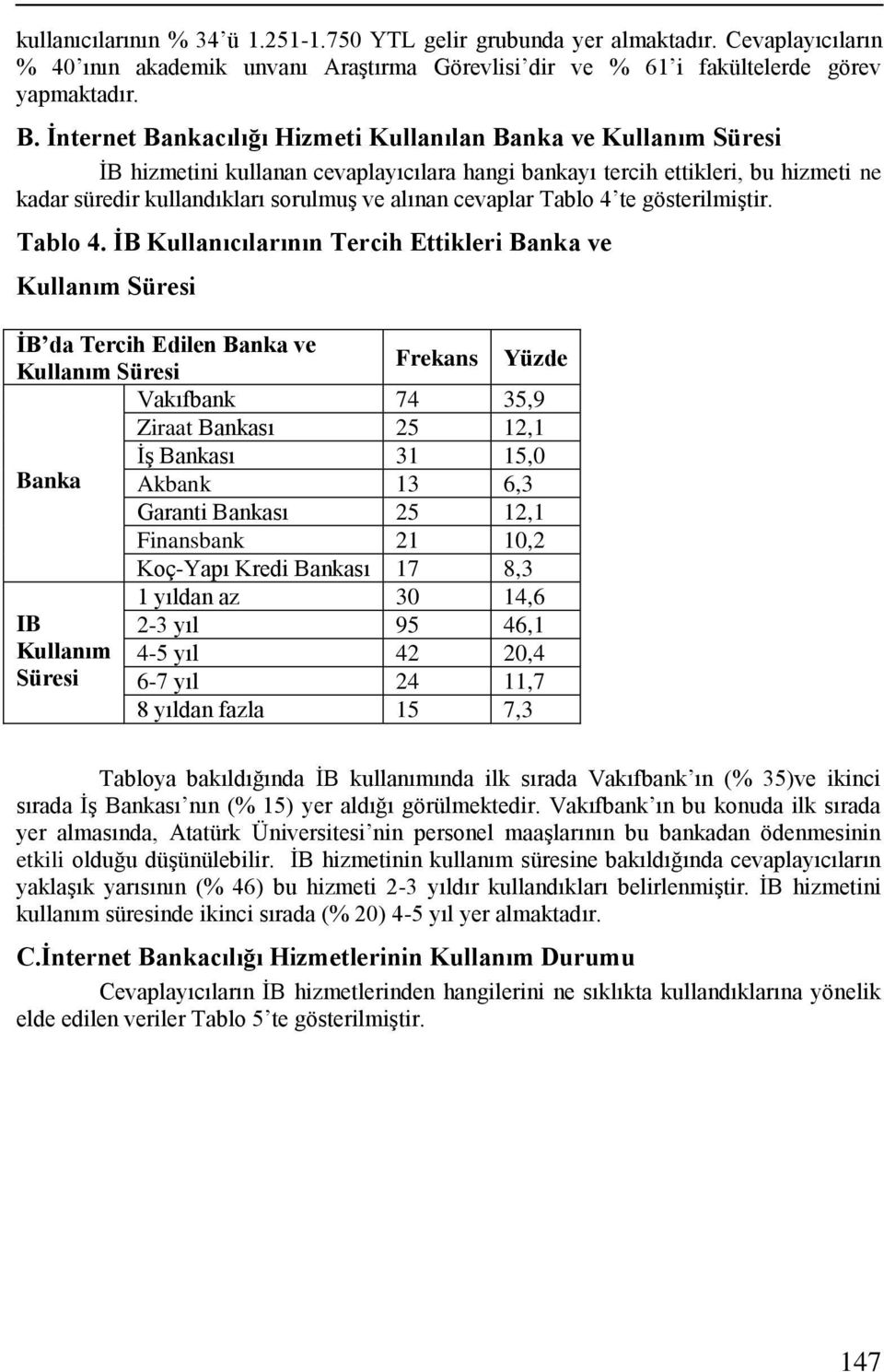 cevaplar Tablo 4 