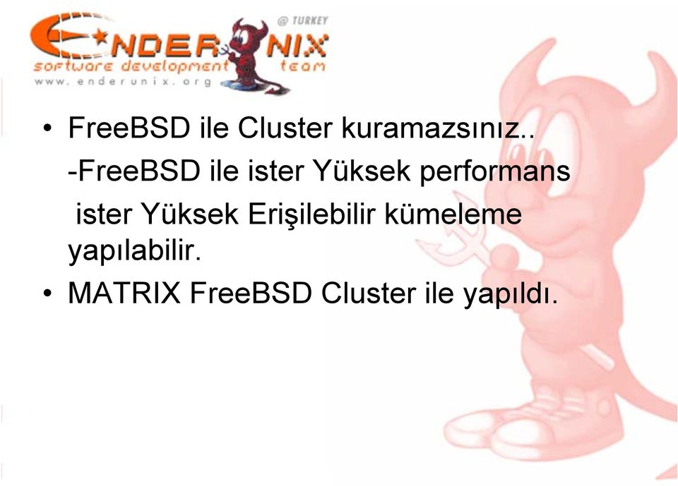 ister Yüksek Erişilebilir kümeleme