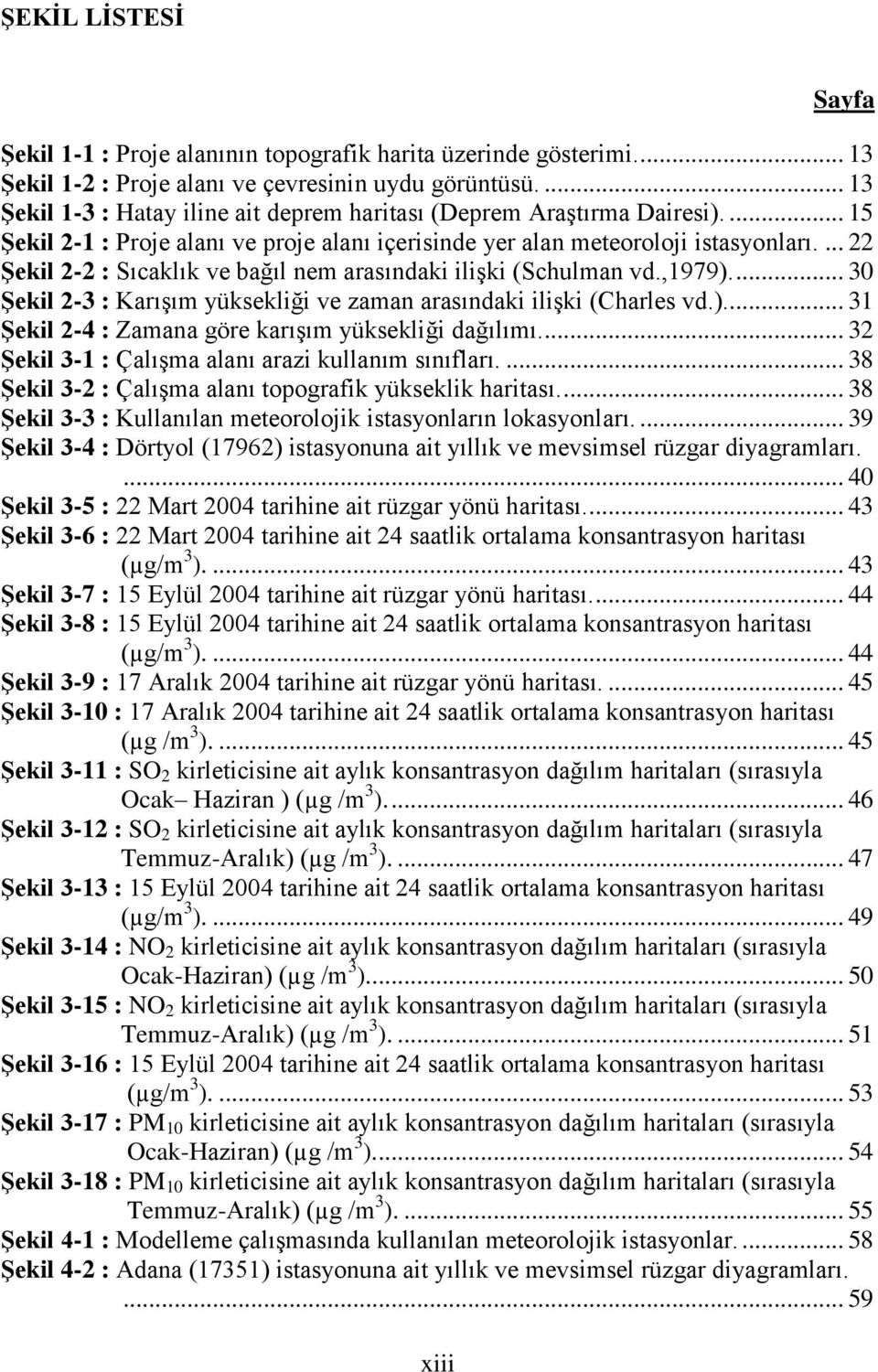 ... 22 Şekil 2-2 : Sıcaklık ve bağıl nem arasındaki ilişki (Schulman vd.,1979).... 30 Şekil 2-3 : Karışım yüksekliği ve zaman arasındaki ilişki (Charles vd.)... 31 Şekil 2-4 : Zamana göre karışım yüksekliği dağılımı.