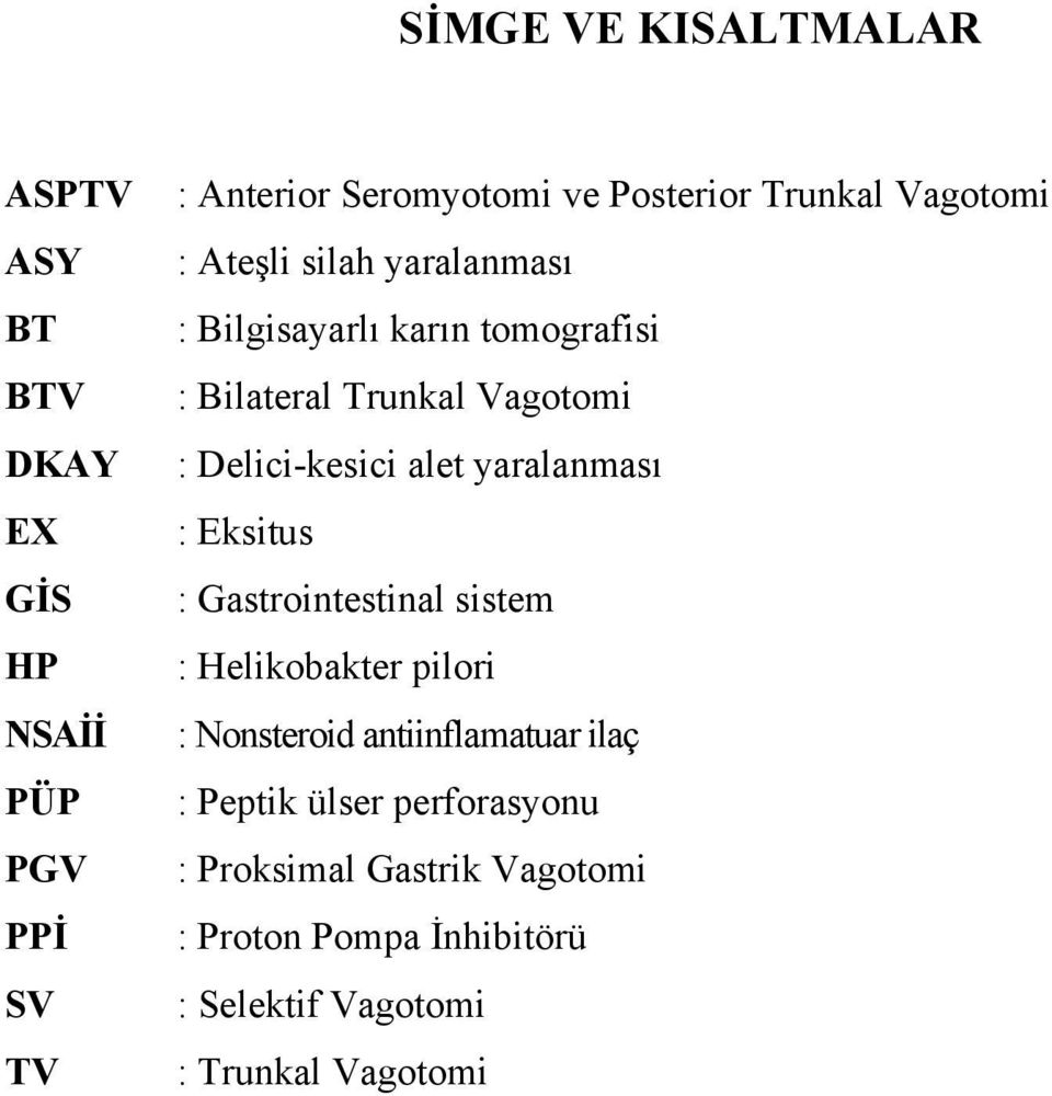 Delici-kesici alet yaralanması : Eksitus : Gastrointestinal sistem : Helikobakter pilori : Nonsteroid