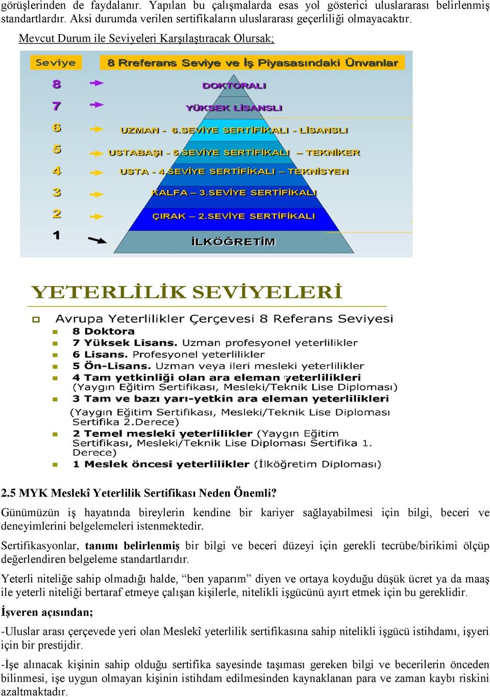 Günümüzün iş hayatında bireylerin kendine bir kariyer sağlayabilmesi için bilgi, beceri ve deneyimlerini belgelemeleri istenmektedir.