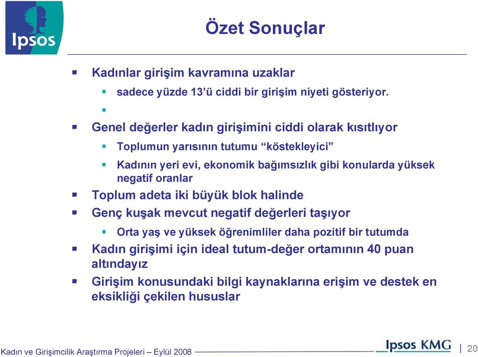 konularda yüksek negatif oranlar Toplum adeta iki büyük blok halinde Genç kuşak mevcut negatif değerleri taşıyor Orta yaş ve yüksek