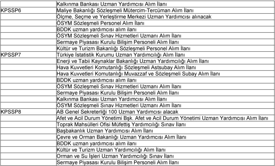 Sözleşmeli Subay Alım İlanı AB Genel Sekreterliği 100 Uzman Yardımcısı alacak Afet ve Acil Durum Yönetimi Bşk.