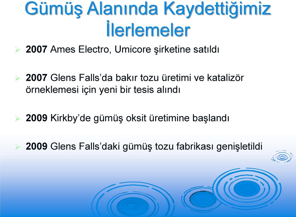 örneklemesi için yeni bir tesis alındı 2009 Kirkby de gümüş oksit