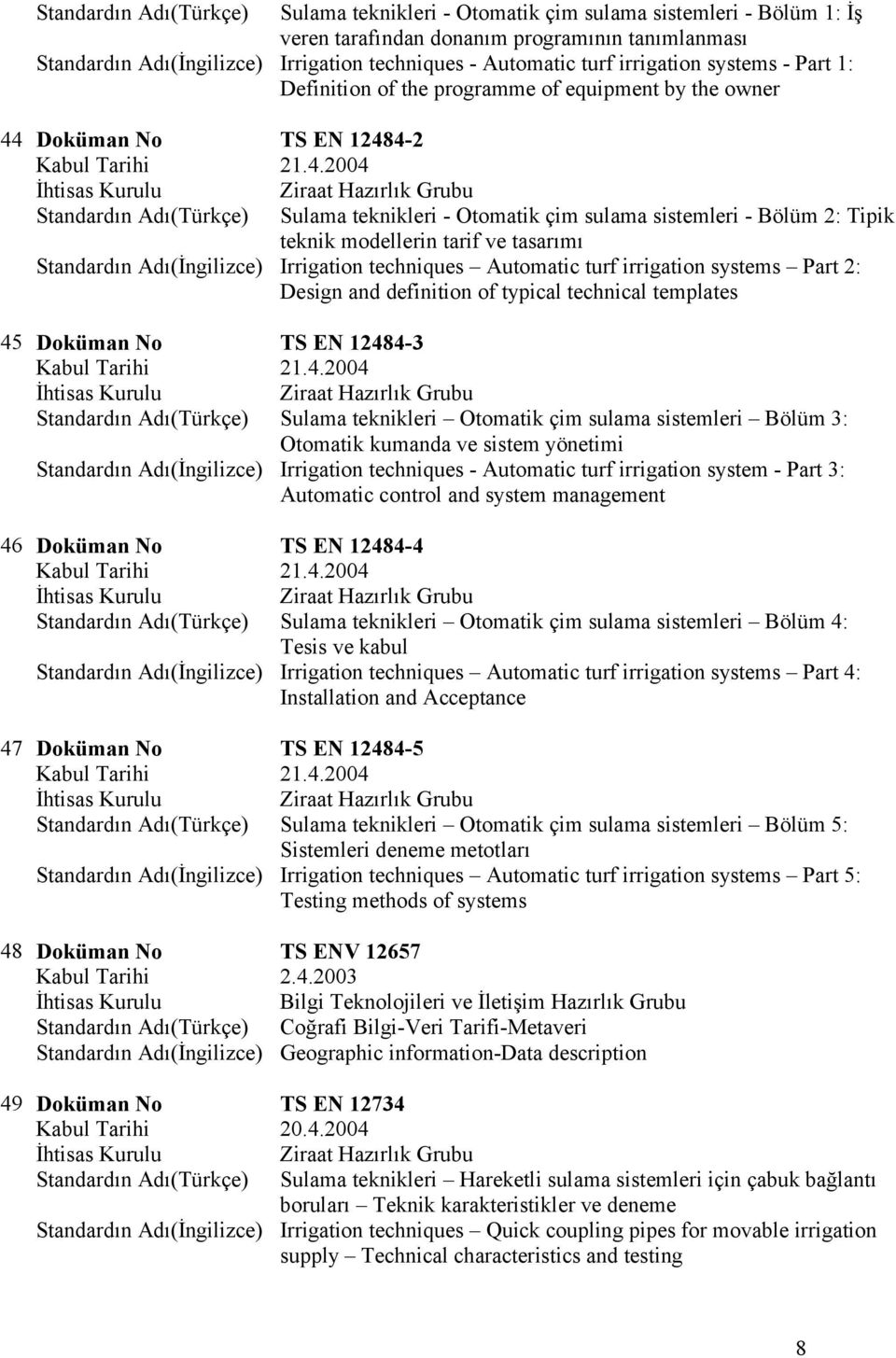 Doküman No TS EN 1248