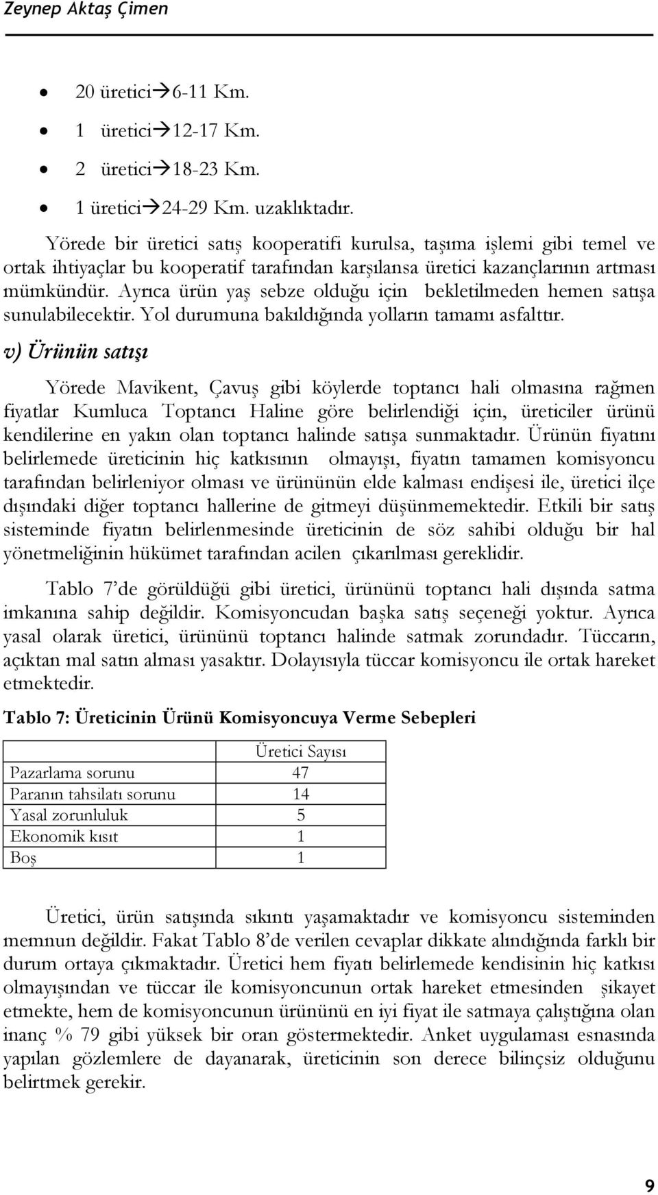 Ayrıca ürün yaş sebze olduğu için bekletilmeden hemen satışa sunulabilecektir. Yol durumuna bakıldığında yolların tamamı asfalttır.