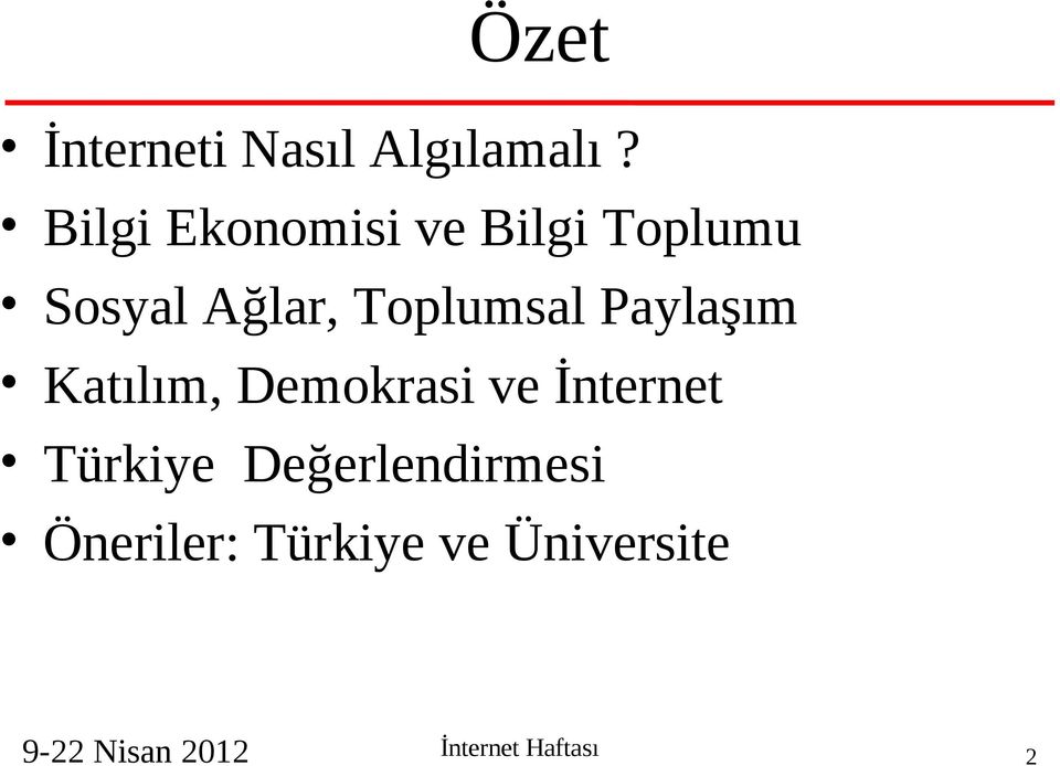 Toplumsal Paylaşım Katılım, Demokrasi ve İnternet