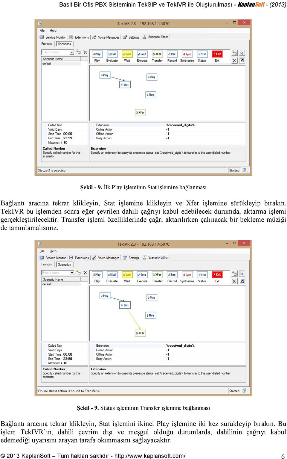 Transfer işlemi özelliklerinde çağrı aktarılırken çalınacak bir bekleme müziği de tanımlamalısınız. Şekil - 9.