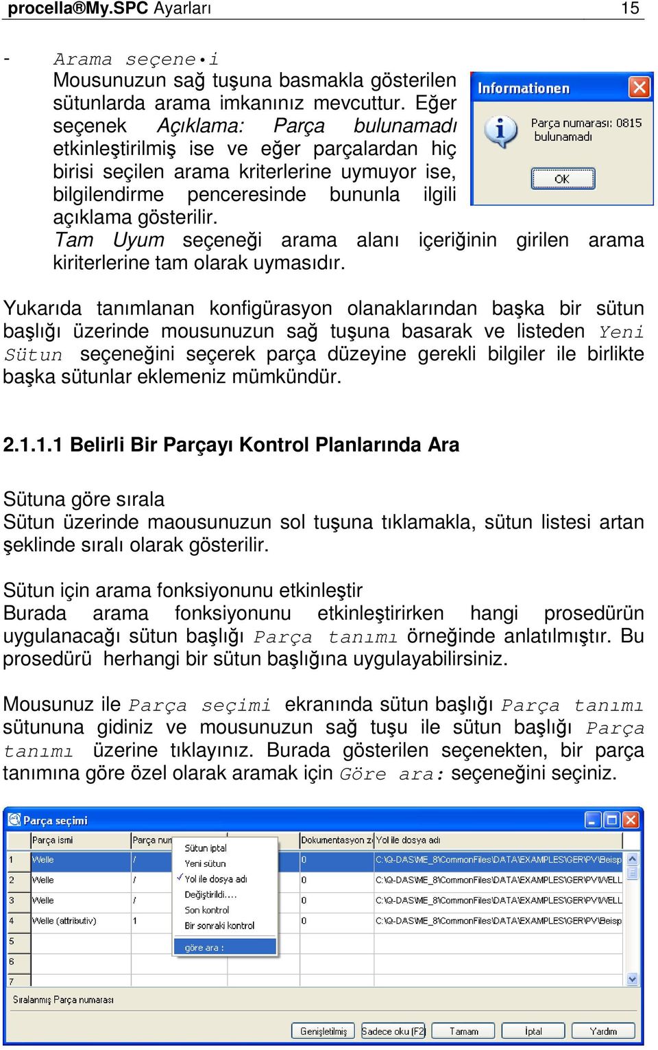 Tam Uyum seçeneği arama alanı içeriğinin girilen arama kiriterlerine tam olarak uymasıdır.