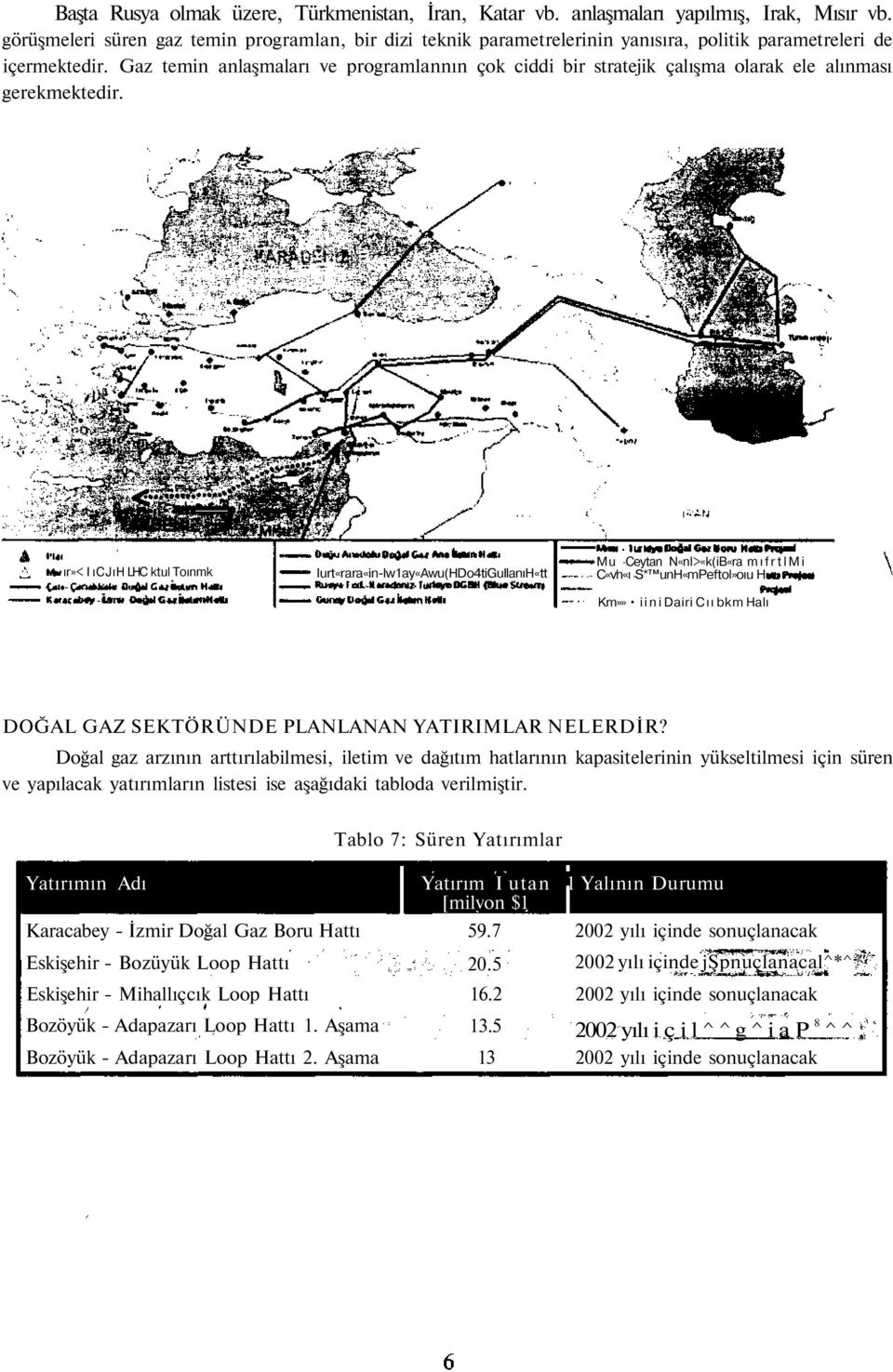 Gaz temin anlaşmaları ve programlannın çok ciddi bir stratejik çalışma olarak ele alınması gerekmektedir.