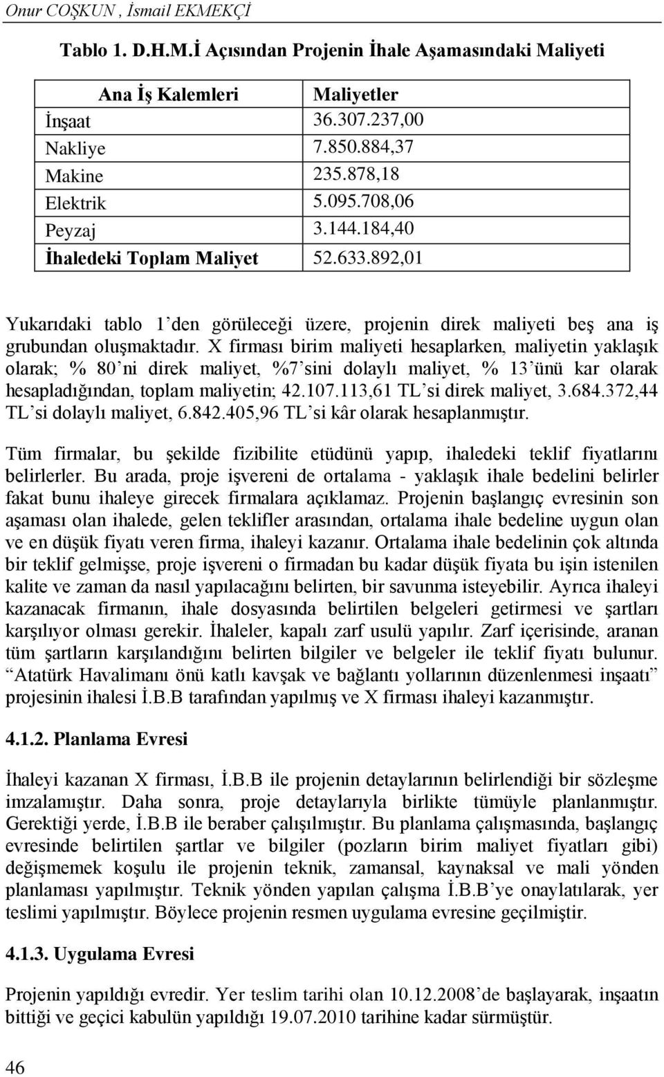 X firması birim maliyeti hesaplarken, maliyetin yaklaşık olarak; % 80 ni direk maliyet, %7 sini dolaylı maliyet, % 13 ünü kar olarak hesapladığından, toplam maliyetin; 42.107.