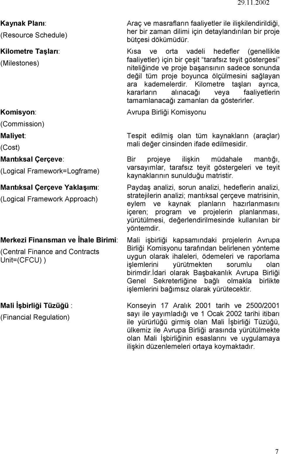 ilişkilendirildiği, her bir zaman dilimi için detaylandırılan bir proje bütçesi dökümüdür.