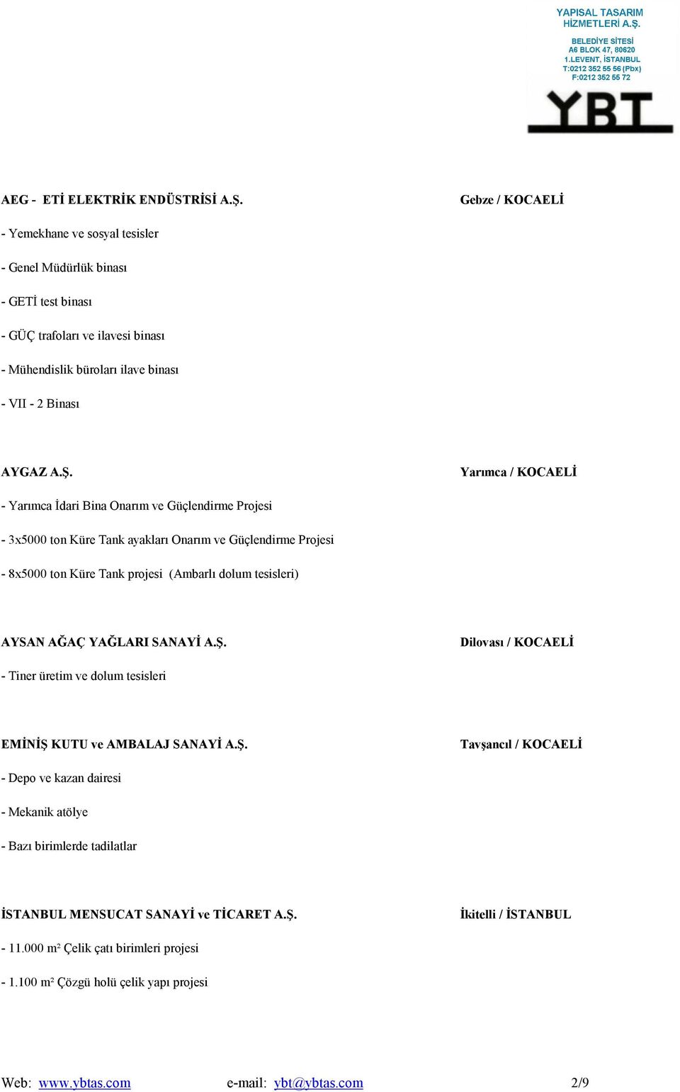 Yarımca / KOCAELİ - Yarımca İdari Bina Onarım ve Güçlendirme Projesi - 3x5000 ton Küre Tank ayakları Onarım ve Güçlendirme Projesi - 8x5000 ton Küre Tank projesi (Ambarlı dolum tesisleri) AYSAN AĞAÇ