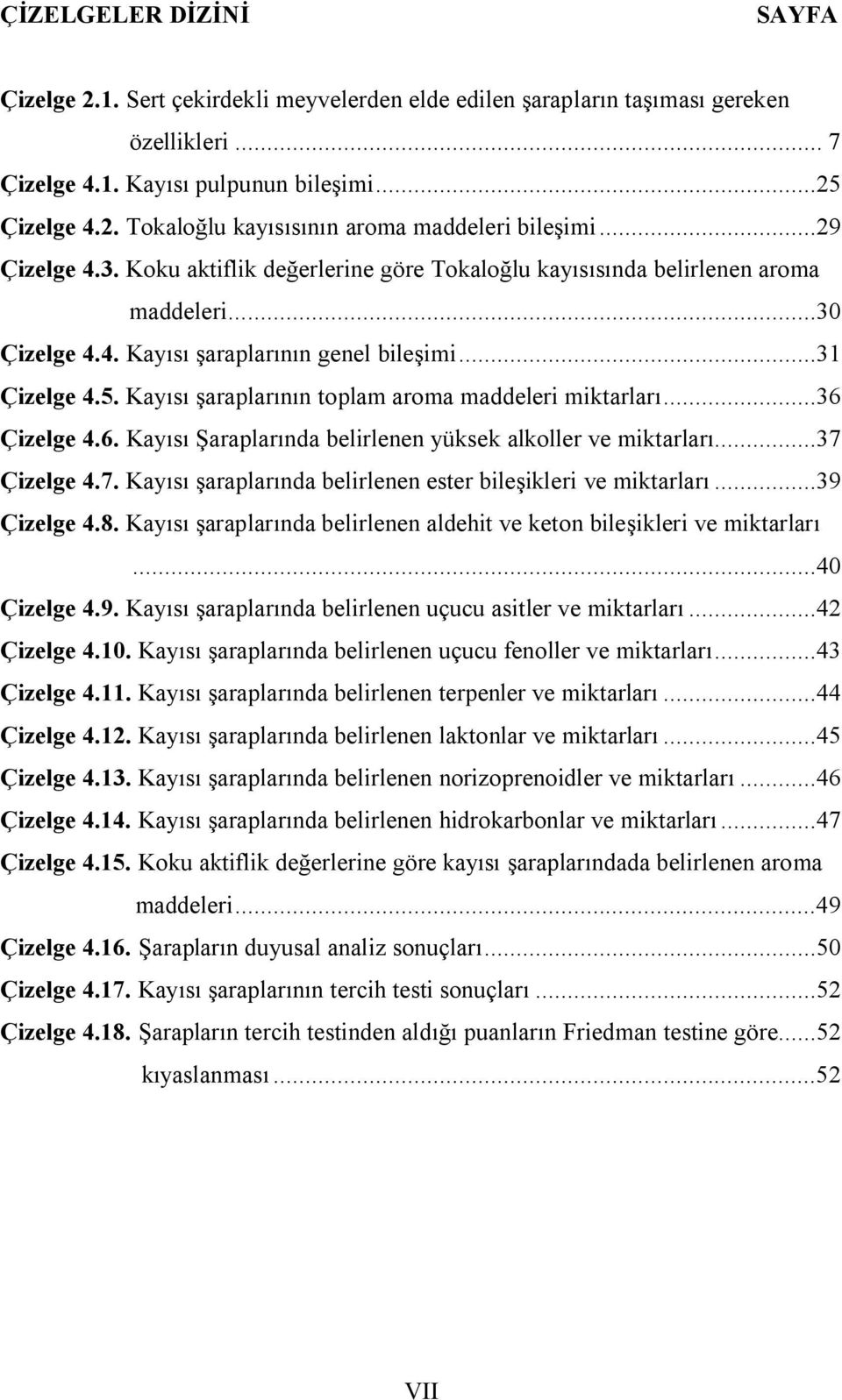 Kayısı şaraplarının toplam aroma maddeleri miktarları...36 Çizelge 4.6. Kayısı Şaraplarında belirlenen yüksek alkoller ve miktarları...37 