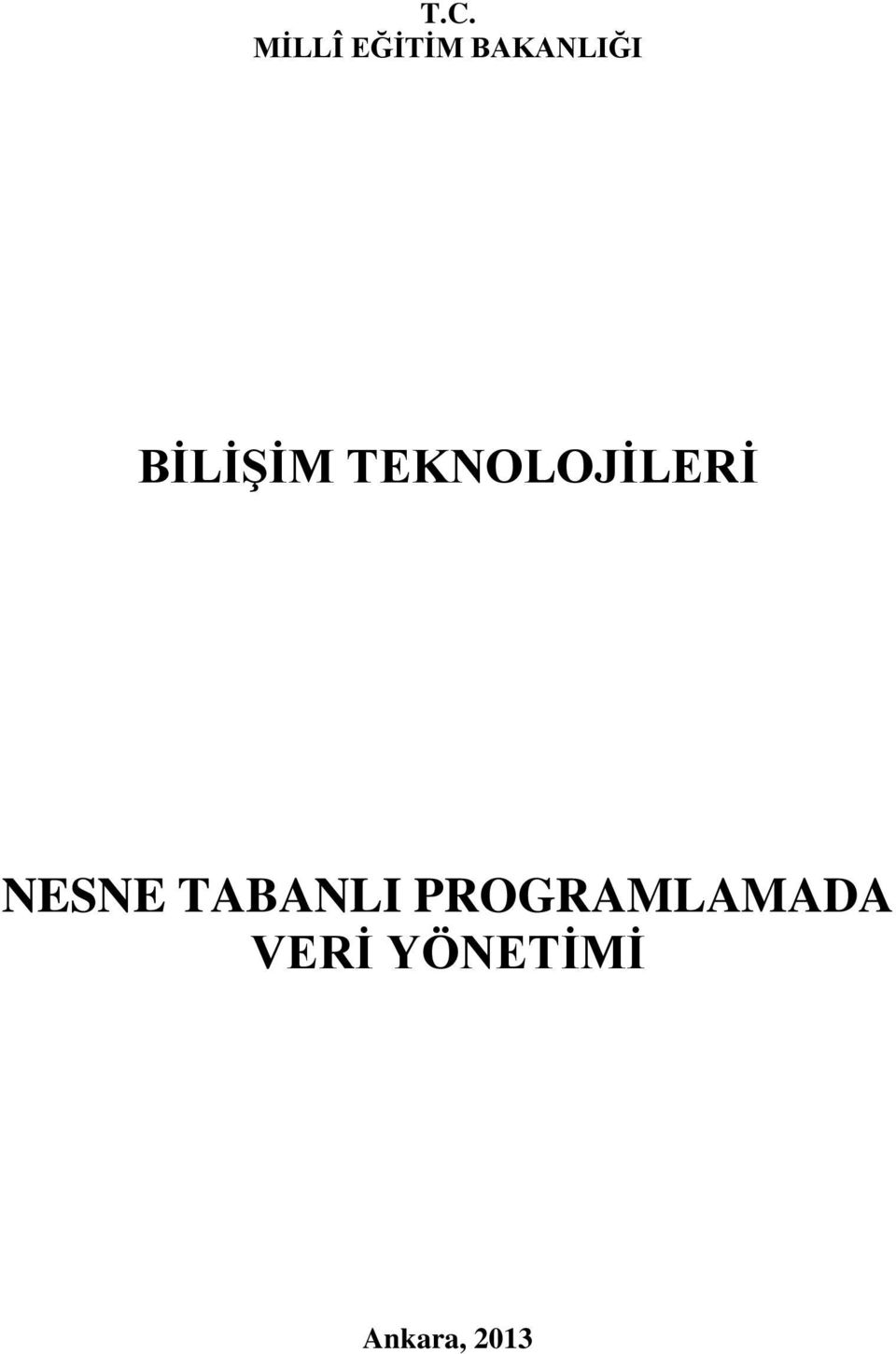 TEKNOLOJİLERİ NESNE