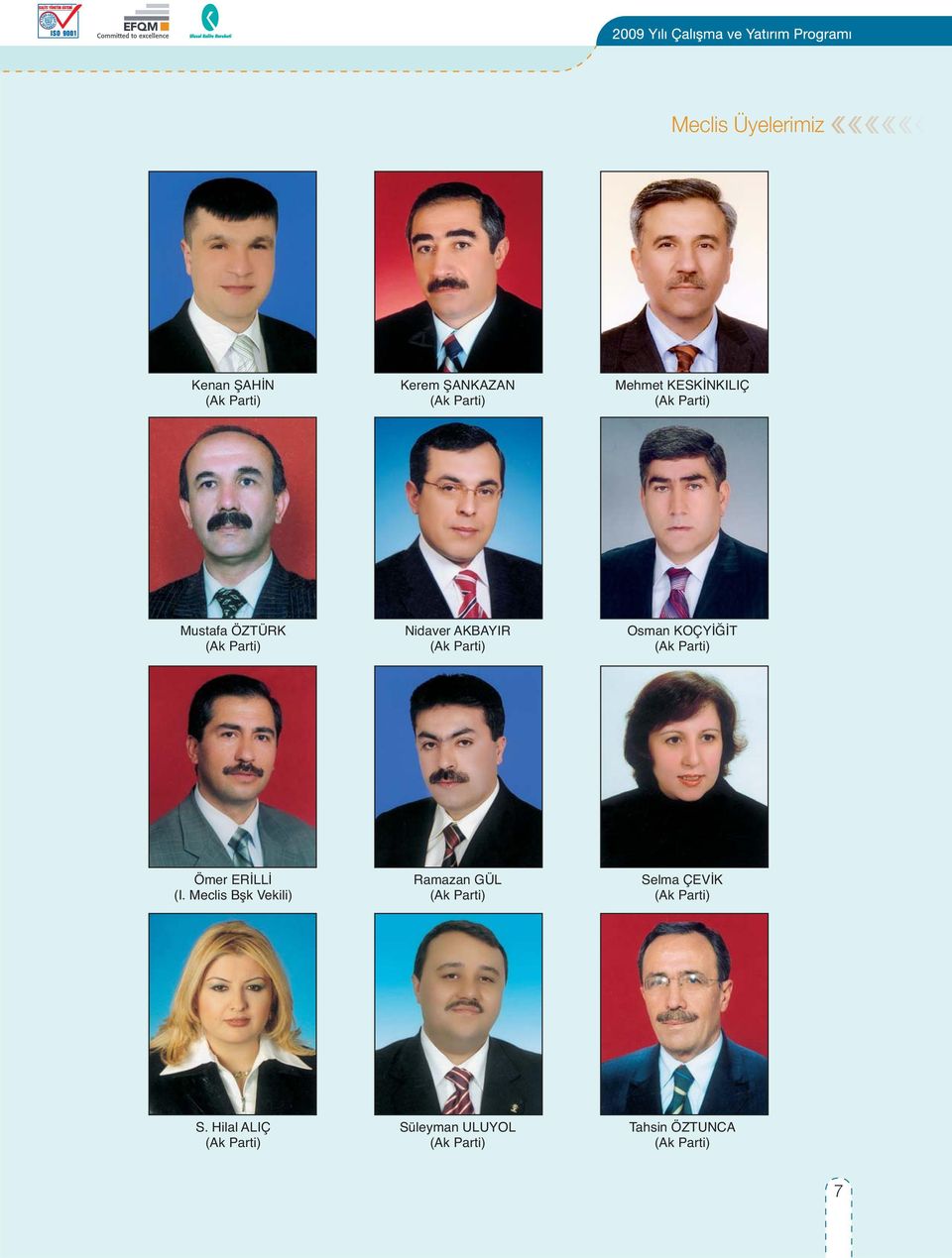 KOÇYİĞİT (Ak Parti) Ömer ERİLLİ (I.