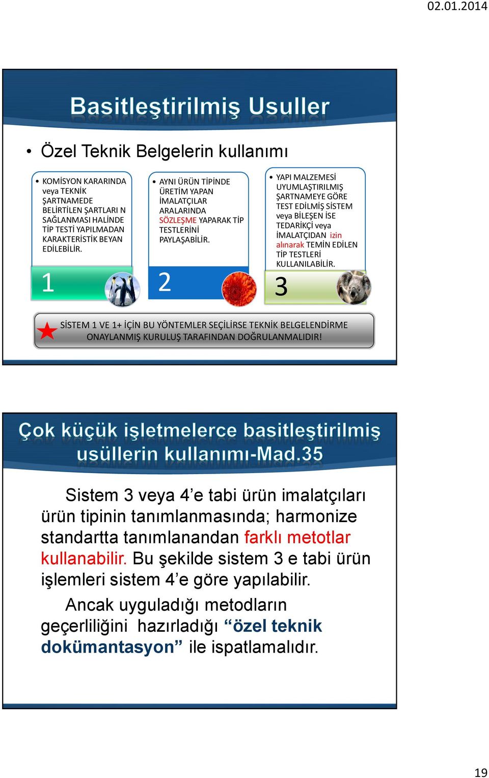 2 YAPI MALZEMESİ UYUMLAŞTIRILMIŞ ŞARTNAMEYE GÖRE TEST EDİLMİŞ SİSTEM veya BİLEŞEN İSE TEDARİKÇİ veya İMALATÇIDAN izin alınarak TEMİN EDİLEN TİP TESTLERİ KULLANILABİLİR.