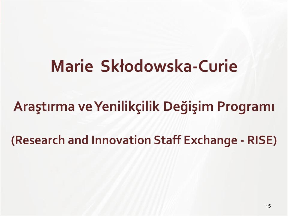 Değişim Programı (Research