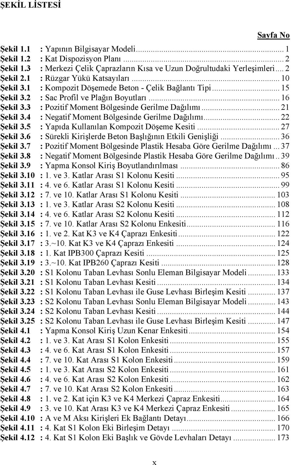 : egatif Moment Bölgesinde Gerilme Dağılımı... Şekil 3.5 : Yapıda Kullanılan Kompozit Döşeme Kesiti... 7 Şekil 3.6 : Sürekli Kirişlerde Beton Başlığının Etkili Genişliği... 36 Şekil 3.