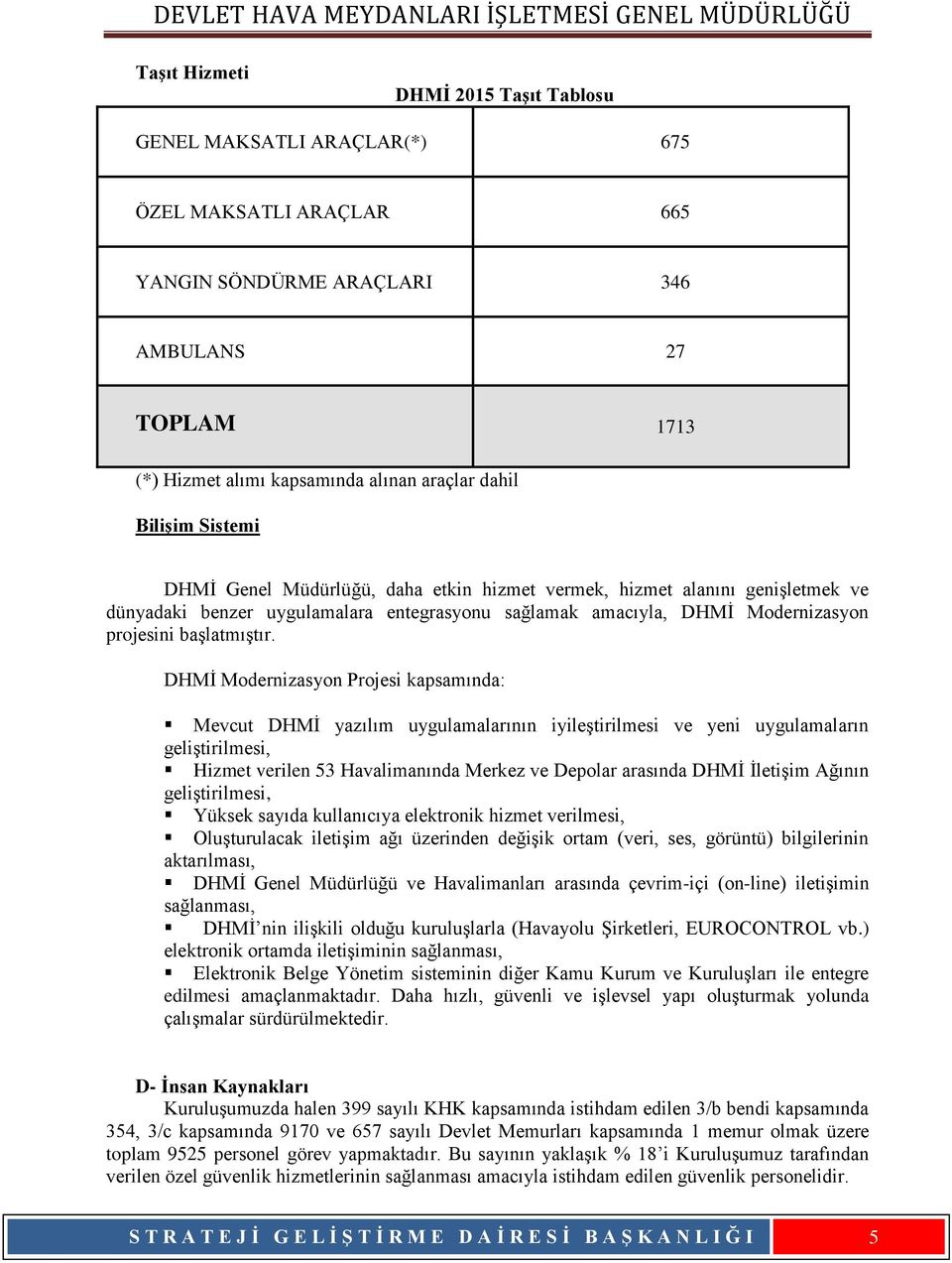 DHMİ Modernizasyon Projesi kapsamında: Mevcut DHMİ yazılım uygulamalarının iyileştirilmesi ve yeni uygulamaların geliştirilmesi, Hizmet verilen 53 Havalimanında Merkez ve Depolar arasında DHMİ