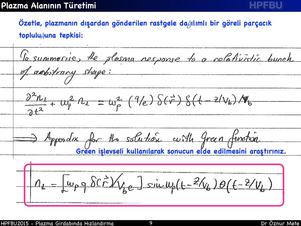 rastgele dağılımlı bir göreli parçacık topluluğuna