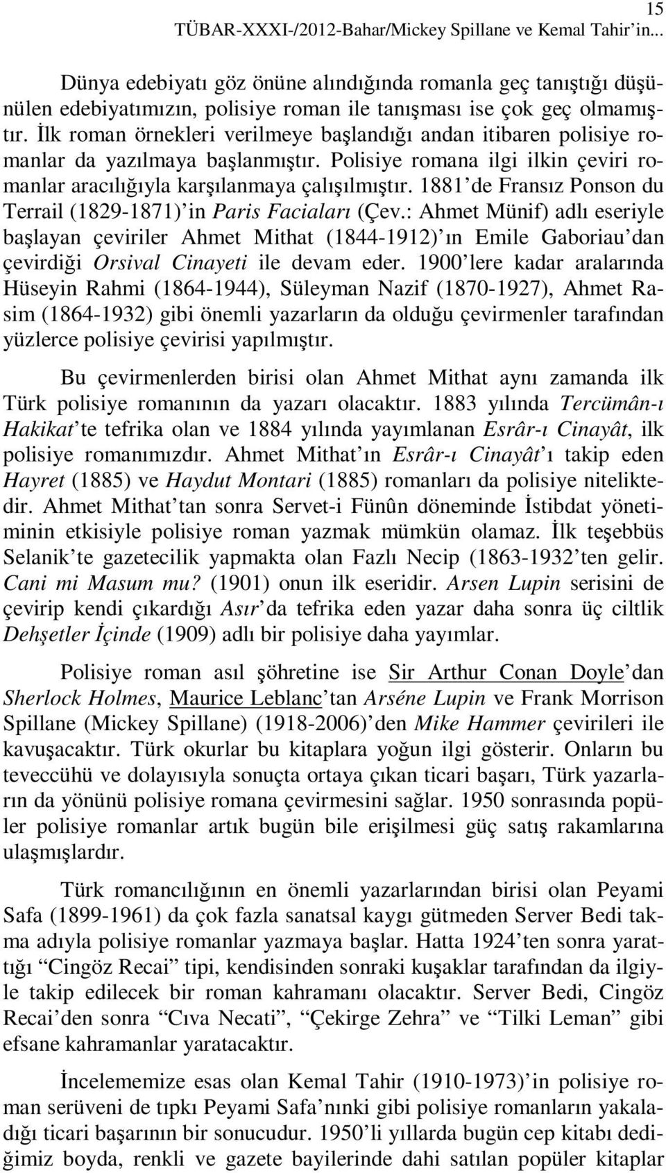 1881 de Fransız Ponson du Terrail (1829-1871) in Paris Faciaları (Çev.