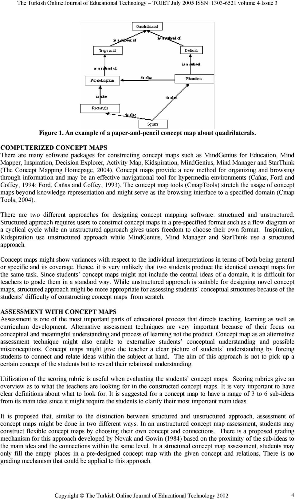 MindGenius, Mind Manager and StarThink (The Concept Mapping Homepage, 2004).