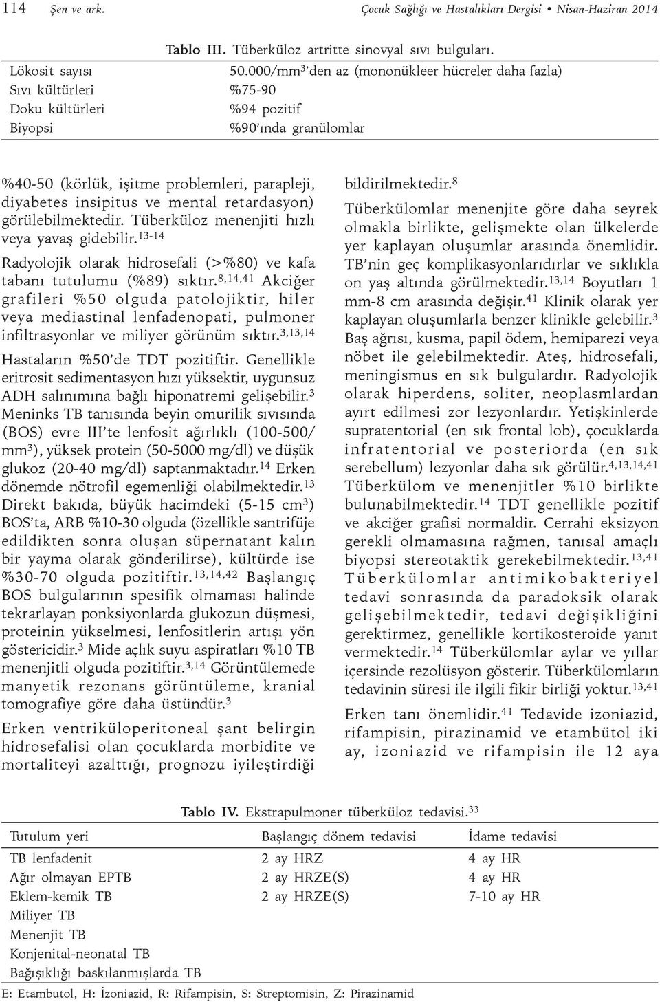 mental retardasyon) görülebilmektedir. Tüberküloz menenjiti hızlı veya yavaş gidebilir. 13-14 Radyolojik olarak hidrosefali (>%80) ve kafa tabanı tutulumu (%89) sıktır.