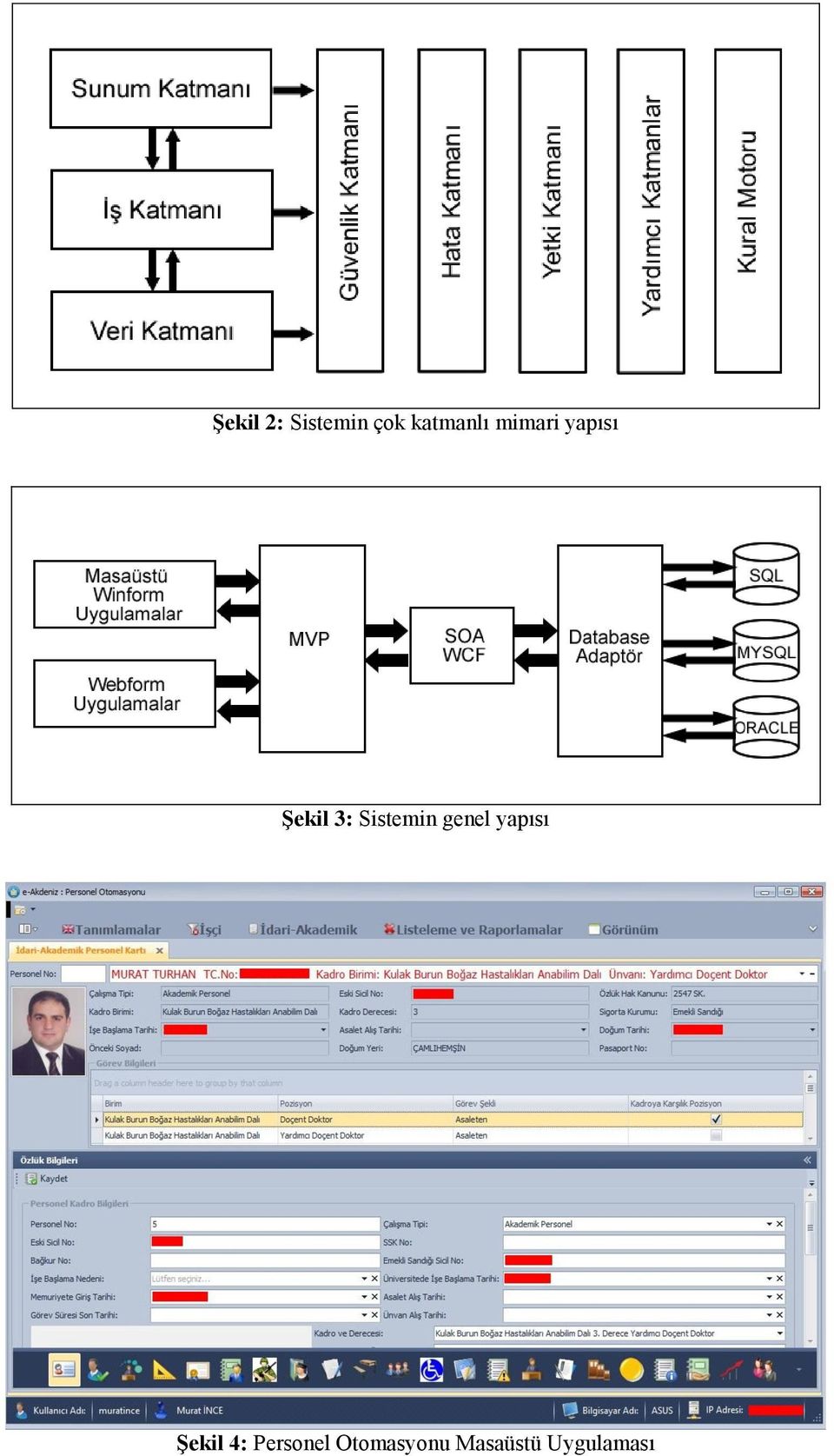 Sistemin genel yapısı Şekil 4: